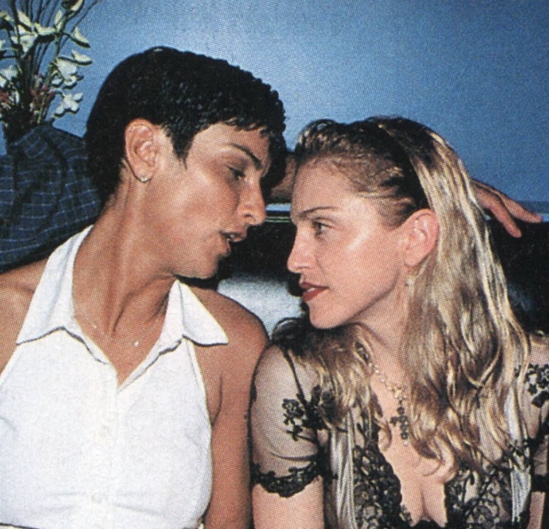 Madonna Scrapbook در X: «Madonna with second husband, Ingrid Casares (1997) https://t.co/2OdtKhoH9K» / X